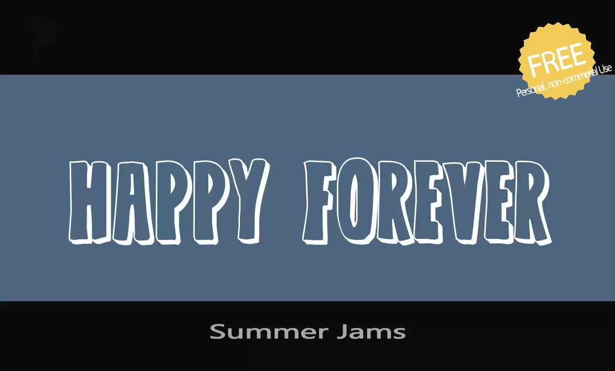 「Summer-Jams」字体效果图