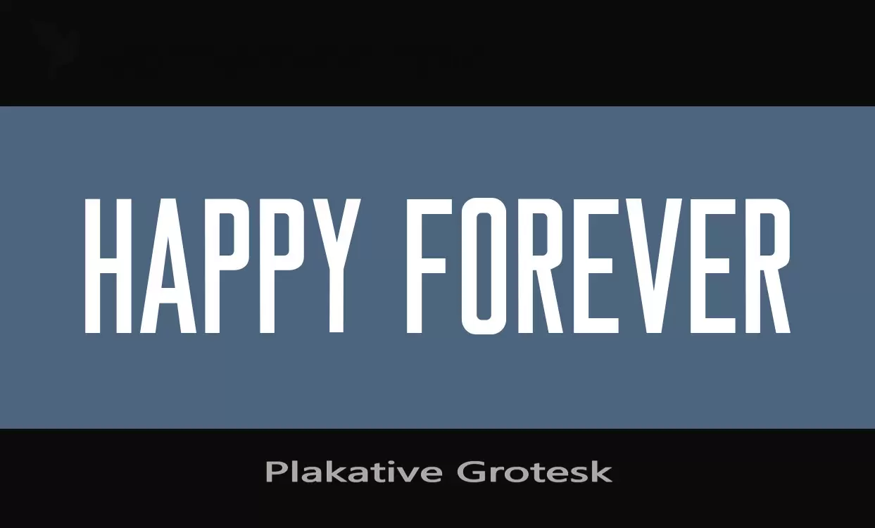 「Plakative-Grotesk」字体效果图