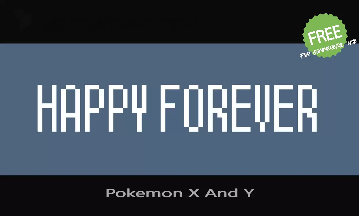 Font Sample of Pokemon-X-And-Y