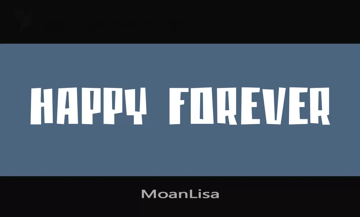 Font Sample of MoanLisa