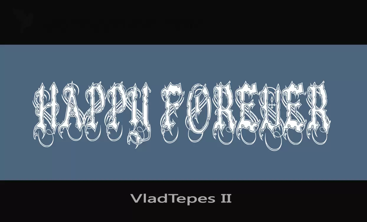 「VladTepes-II-」字体效果图