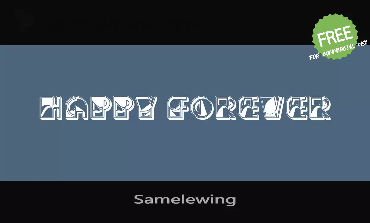 Font Sample of Samelewing