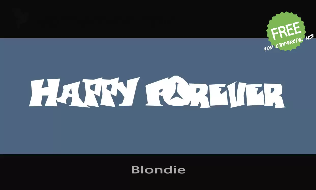 Font Sample of Blondie