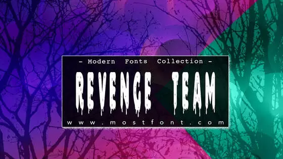 Typographic Design of Revenge-Team