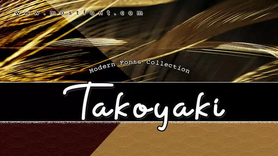 Typographic Design of Takoyaki