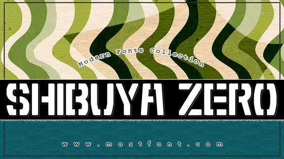 「Shibuya-Zero」字体排版图片