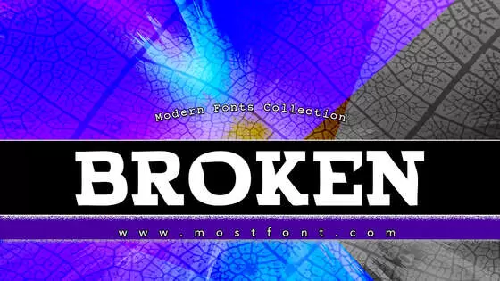 Typographic Design of BROKEN-Normal-Demo