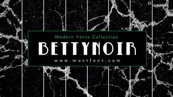 Typographic Design of Betty-Noir