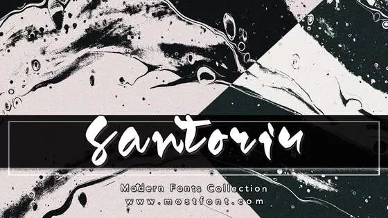 「Santoriu」字体排版图片