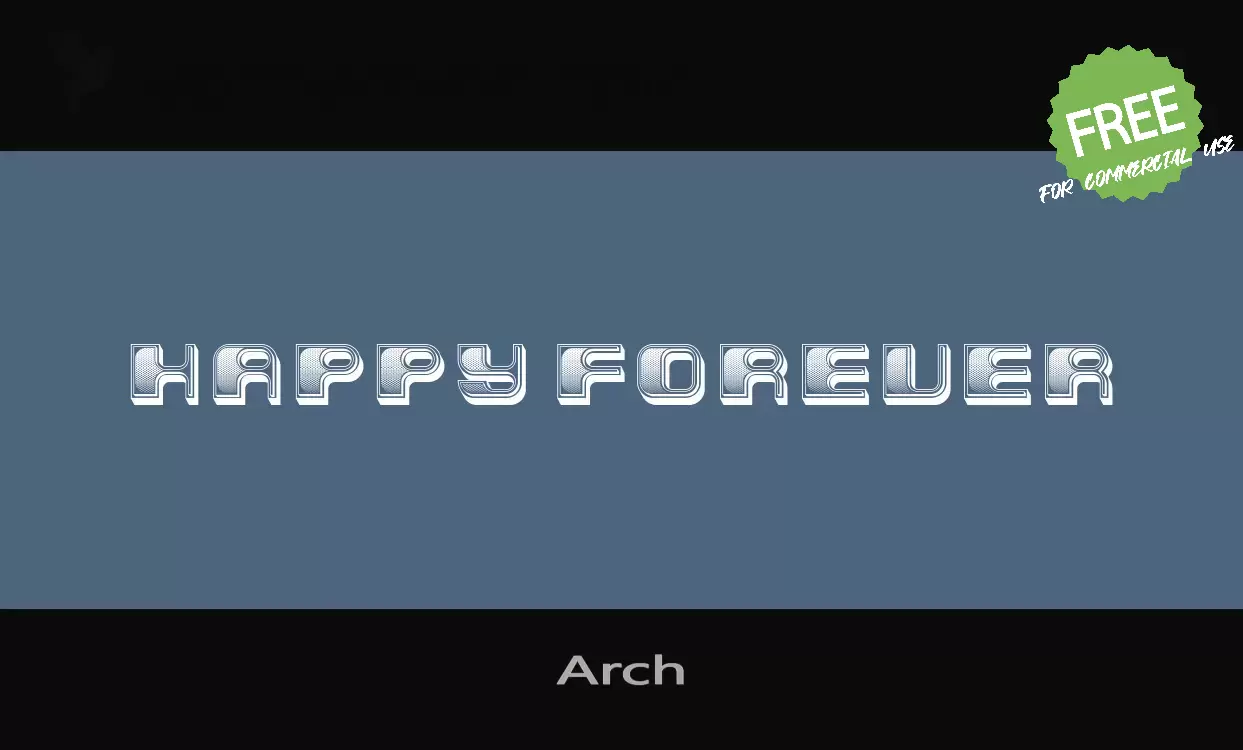 Font Sample of Arch