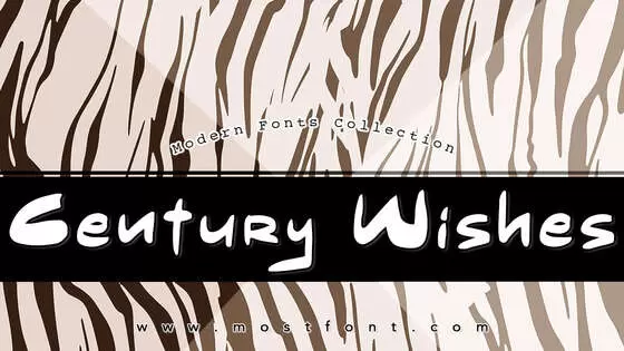 Typographic Design of Century-Wishes