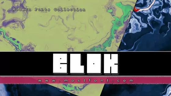 「BLOK」字体排版样式