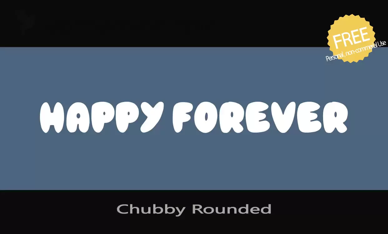 Font Sample of Chubby-Rounded