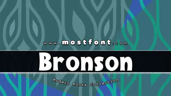 Typographic Design of Bronson