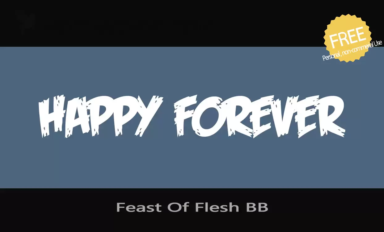 Font Sample of Feast-Of-Flesh-BB