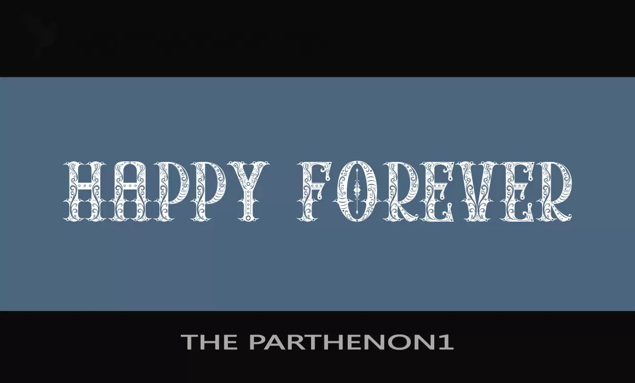 Font Sample of THE-PARTHENON1