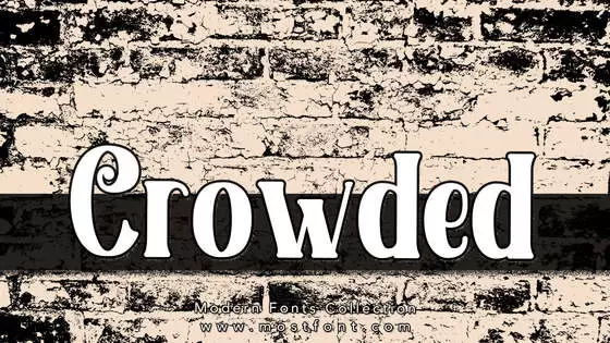 「Crowded」字体排版图片