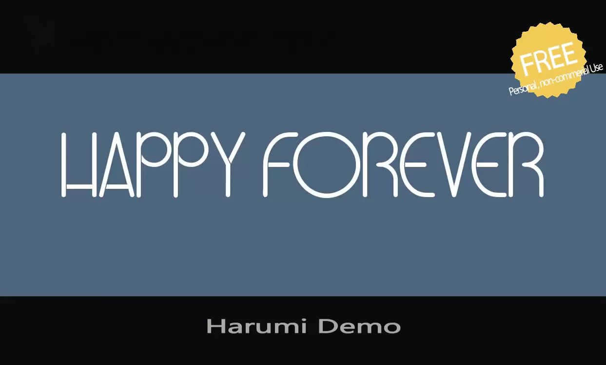 Font Sample of Harumi-Demo