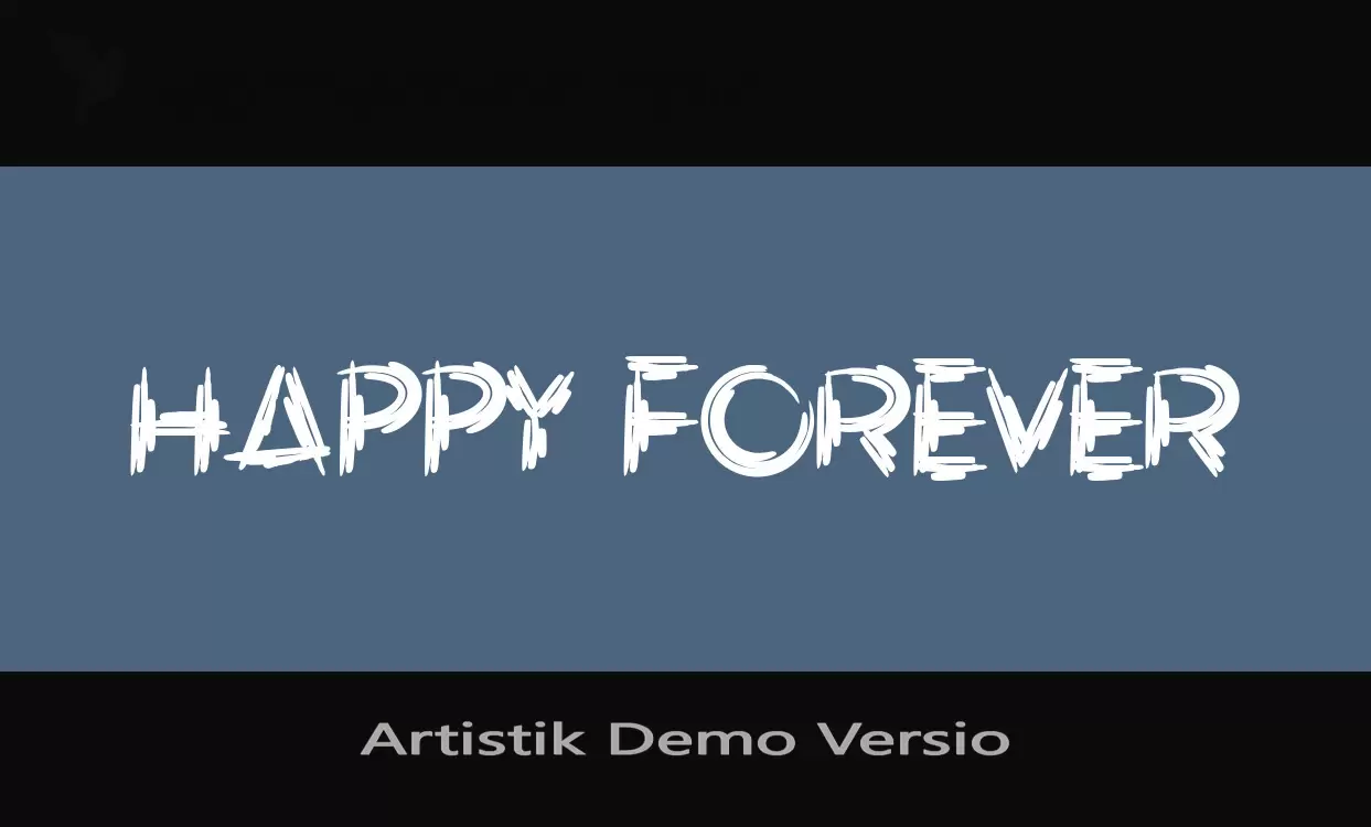 Font Sample of Artistik-Demo-Versio