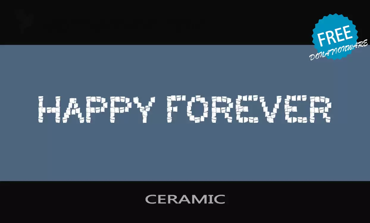 「CERAMIC」字体效果图