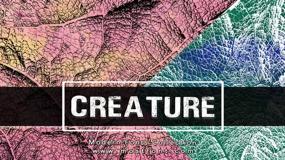 「CREATURE」字体排版图片