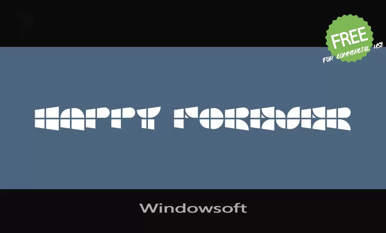 Font Sample of Windowsoft