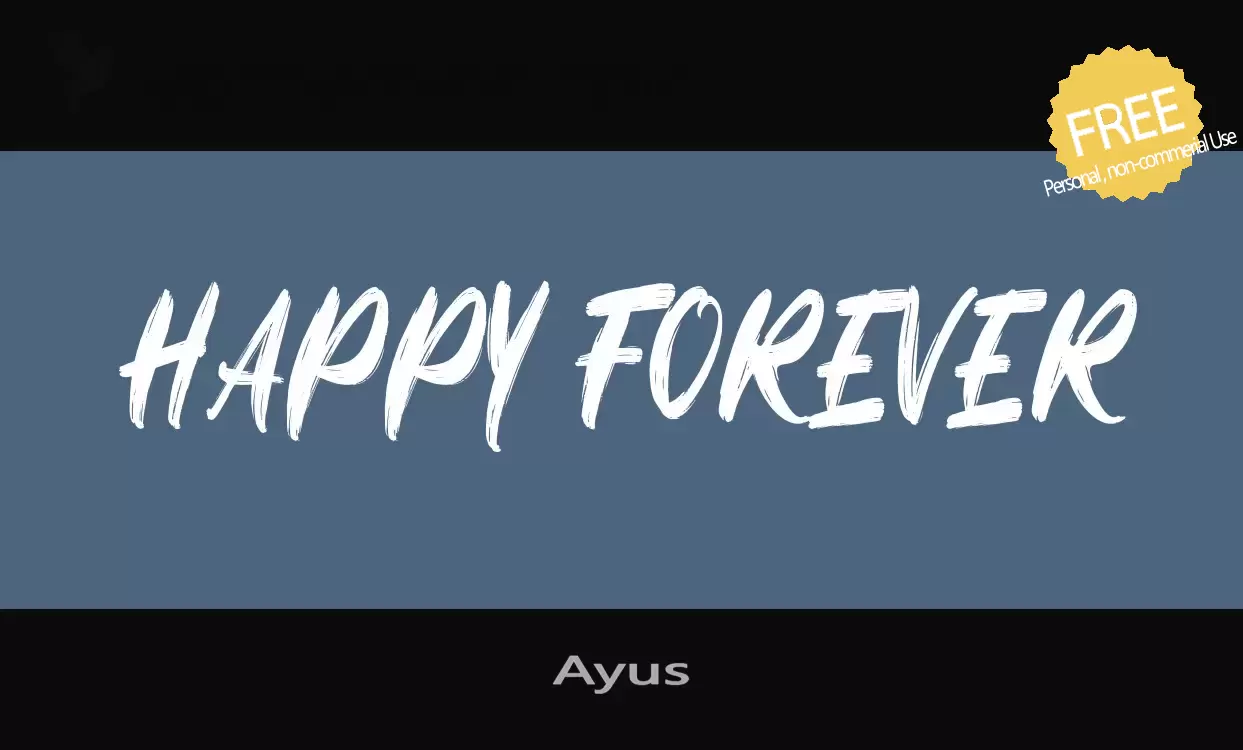 Font Sample of Ayus