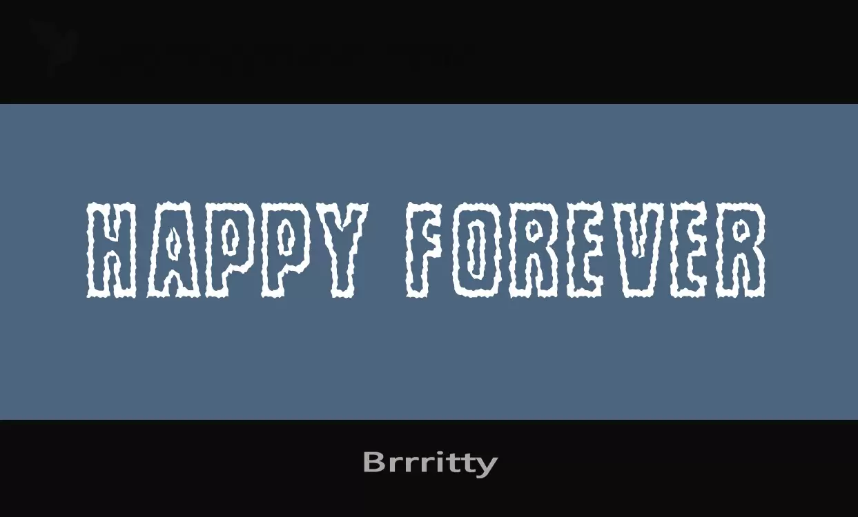 「Brrritty」字体效果图