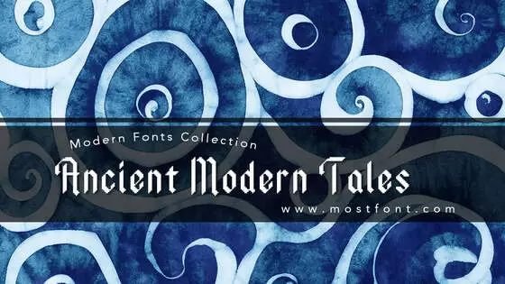 Typographic Design of Ancient-Modern-Tales