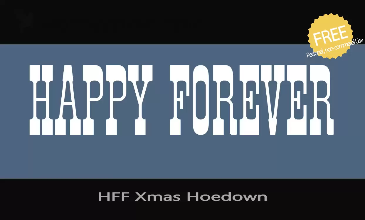 「HFF-Xmas-Hoedown」字体效果图