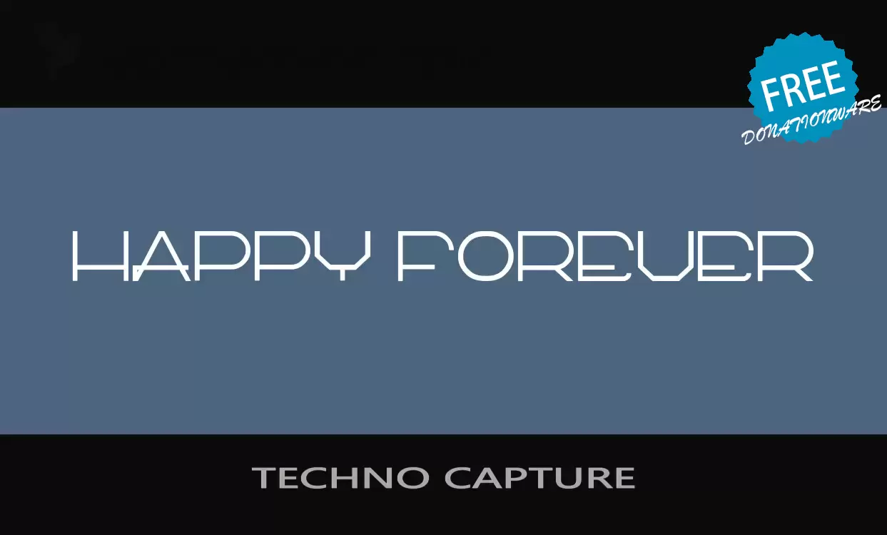 「TECHNO-CAPTURE」字体效果图