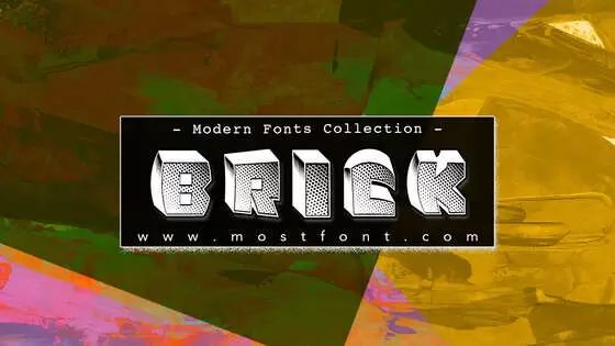 「Brick」字体排版图片