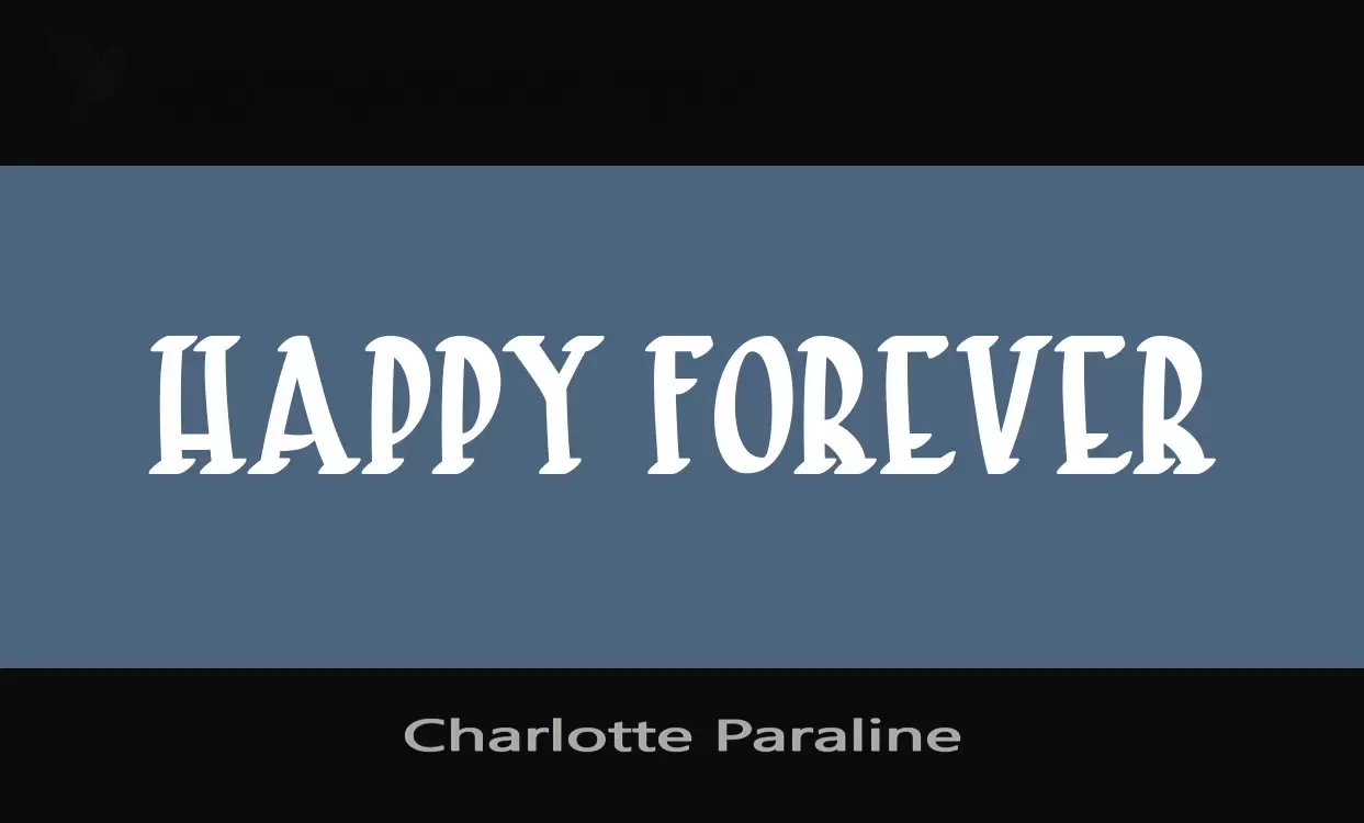 Font Sample of Charlotte-Paraline