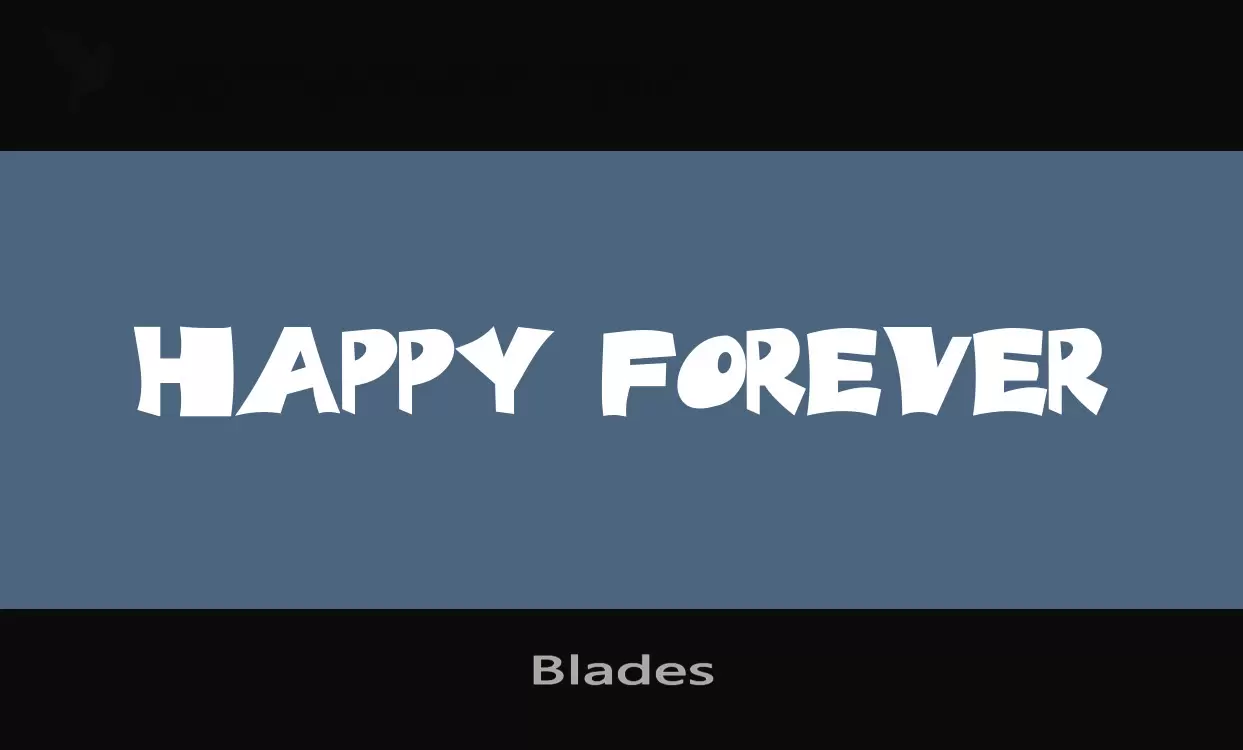 Font Sample of Blades