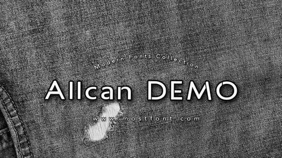 「Allcan-DEMO」字体排版样式