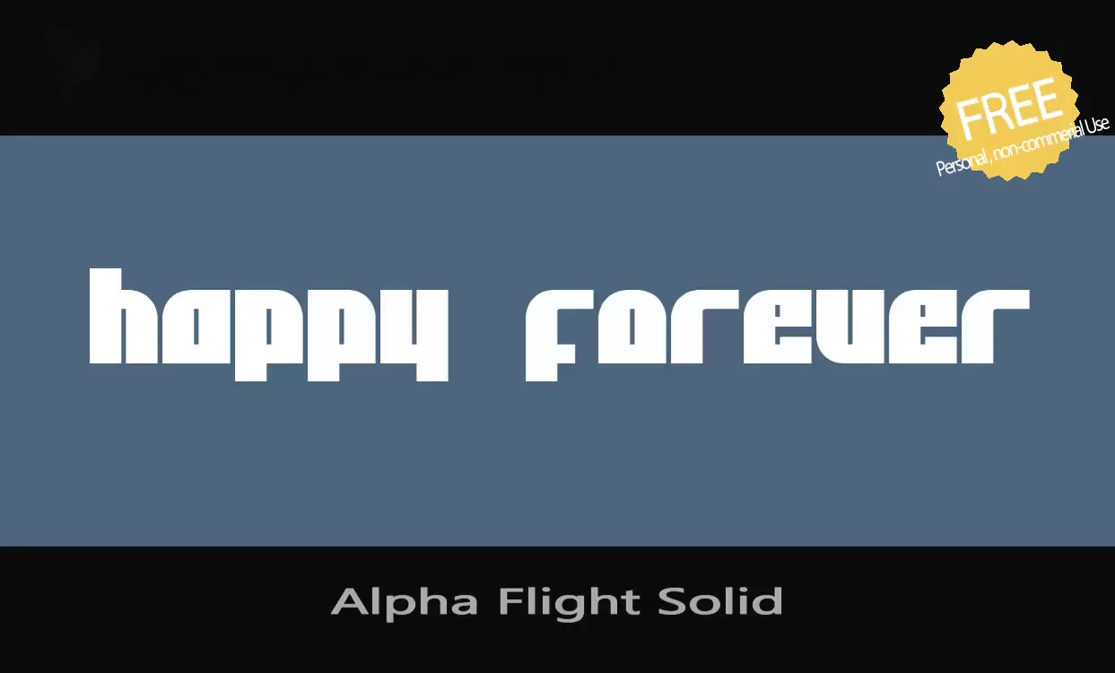 Sample of Alpha-Flight-Solid