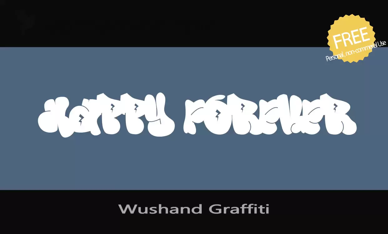 Font Sample of Wushand-Graffiti