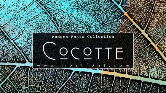 「Cocotte」字体排版图片