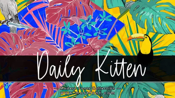 Typographic Design of Daily-Kitten