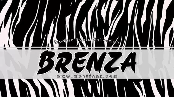 「Brenza」字体排版样式