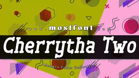 Typographic Design of Cherrytha-Two