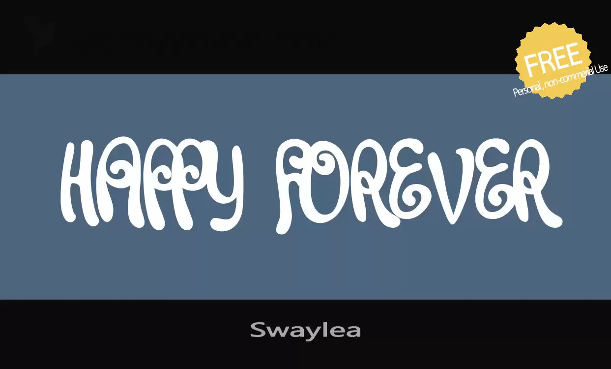 Font Sample of Swaylea