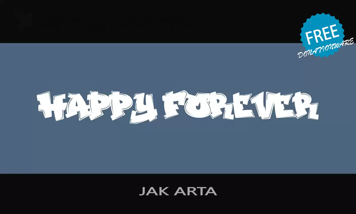 Font Sample of JAK-ARTA