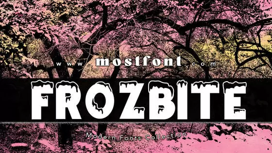 Typographic Design of FROZBITE