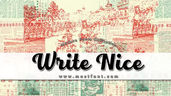 「Write-Nice」字体排版样式