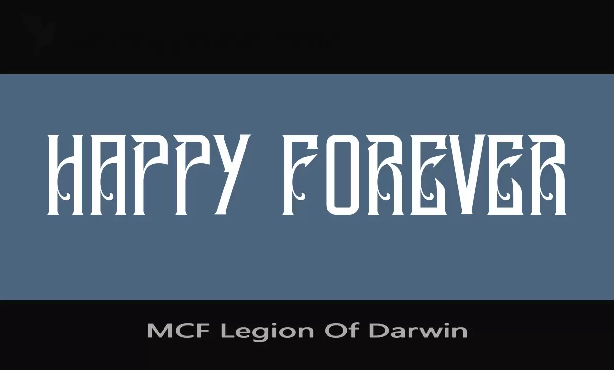 Font Sample of MCF-Legion-Of-Darwin