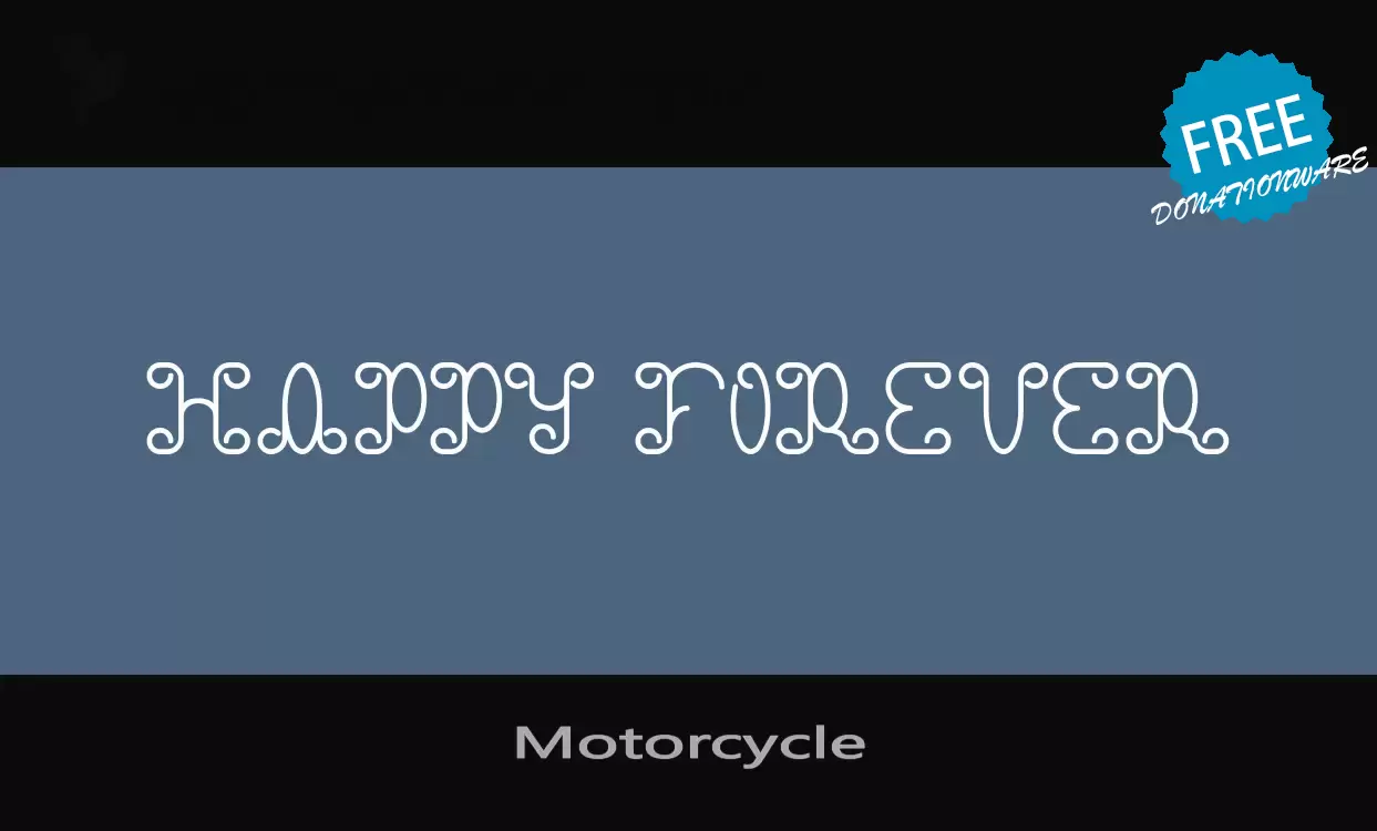 「Motorcycle」字体效果图