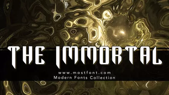 Typographic Design of The-Immortal