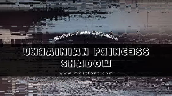 Typographic Design of Ukrainian-Princess-Shadow