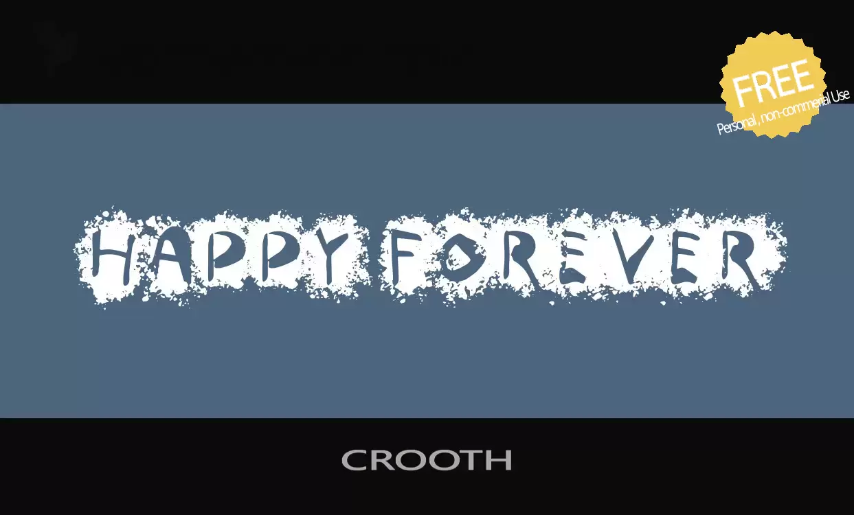 Font Sample of CROOTH